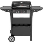 Royal gourmet - barbecue gaz sur chariot, 2 en 1 plaque et grille combins avec 2 brleurs de puissance ...