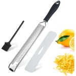 Rpe zesteur citron agrumes fromage en inox - ergonomique et anti - drapant - rape a fromage multifonction ...