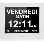 7' pouce lcd horloge numrique calendrier n11 avec date jour et heure horloge non - abrge auto dimming ...