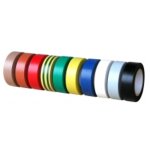 Ruban adhesif pvc electricien isolant couleur jaune / vertdimensions 10 m x 15 mm