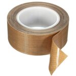 Ruban adhsif haute temprature, ptfe / tflon, haute temprature, machine sceller sous vide (25 mm 10 m) ...