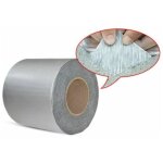 Ruban d'�tanch�it� pour toiture (10 m x 100 mm x 1 mm), bande de solin extr�mement adh�sive � froid avec ...