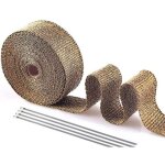 Ruban isolant thermique titane 15m x 5cm?bande thermique echappement ruban isolant collecteur pot echappement ...