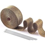 Ruban isolant thermique titane 15m x 5cm?bande thermique echappement ruban isolant collecteur pot echappement ...