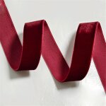 Ruban de velours bordeaux2. 5 cm x 15 yards, ruban de velours vintage, id�al pour no�l, d�coration de ...