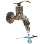 Rubinet en cuivre antique dragon sculpt�, vintage antique robinet de jardin, mur mont� robinet en laiton ...