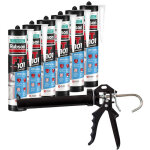 Rubson pack de 6 mastics polym�re flextec ft101 280ml blanc + pistolet
