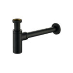 Rue du bain - siphon lavabo design totem tubulaire laiton finition noir
