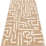 Rugsx - tapis spark 0711a beige / cr�me - labyrinthe, sisal, structurel beige 180x270 cm