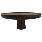 Rural plat a tarte sur pied 30xh12cm - fine dining living