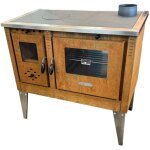 Cuisini�re � bois 10 kw ? �vacuation droite ? rendement 79% ? surface de chauffe 60 � 80 m� ? thermom�tre ...