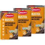 Rustol - owatrol pack de 3 antirouille incolore 1l