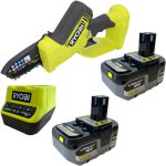 Ry18psx10a tron�onneuse sans fil 18 v 10 cm brushless + 2x batterie 4, 0 ah + chargeur - ryobi