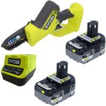 Ry18psx10a trononneuse sans fil 18 v 10 cm brushless + 2x batterie 5, 0 ah + chargeur - ryobi