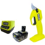 Ry18sca sécateur de jardin sans fil 18 v 25 mm + 1x batterie 4, 0 ah + chargeur - ryobi Ry18sca sécateur de jardin sans fil 18 v 25 mm + 1x batterie 4, 0 ah + chargeur - ryobi