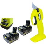 Ryobi - ry18sca sécateur de jardin sans fil 18 v 25 mm + 2x batterie 4, 0 ah + chargeur Ryobi - ry18sca sécateur de jardin sans fil 18 v 25 mm + 2x batterie 4, 0 ah + chargeur