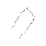 Guidon infrieur tondeuse  batterie ryobi 5131042840