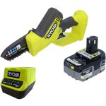 Ryobi ry18psx10a tronçonneuse sans fil 18 v 10 cm brushless + 1x batterie 5, 0 ah + chargeur Ryobi ry18psx10a tronçonneuse sans fil 18 v 10 cm brushless + 1x batterie 5, 0 ah + chargeur