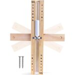 Sablier pour sauna analogique 15 minutes - accessoire de sauna rotatif en bois - montage mural - 2 vis ...