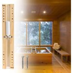 Sablier de sauna avec minuteur de 15 minutes, rsistant  la chaleur, sablier en bois blanc sable