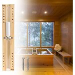 Sablier de sauna avec minuteur de 15 minutes, r�sistant � la chaleur, sablier en bois blanc sable