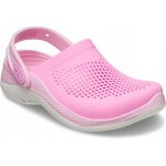 Sabots crocs literide 360 pour enfants 207021 c12eu 2930 taffy pink ballerina pink