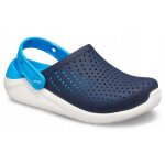 Sabots crocs literide enfants 205964 c12eu 2930 bleu blanc