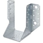 Sabot de charpente type a 70 x 125 mm ? acier galvanis� sendzimir ? fixation lat�rale compacte ? r�sistant ...