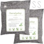 Sac ambiant d�shumidificateur en charbon de bambou, filtre � air frais, �liminateur d'odeurs naturel ...