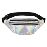 Sac banane femme homme unisexe  effet holographique sac ville ipermable multi - poches sacoche de ceinture ...