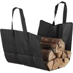 Sac de bois pour cheminées ouvert, en polyester, panier de bûches portable, pliable , résistant, noir ... Sac de bois pour cheminées ouvert, en polyester, panier de bûches portable, pliable , résistant, noir ...