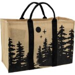 Sac à bûches en jute Sac à bûches en jute