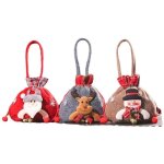 Sacs cadeaux de no�l pour poup�es, nouveaux sacs cadeaux de no�l 2025, sac pomme amusant pour le r�veillon ...