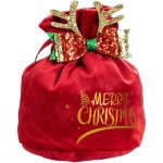 Sac cadeau de nol en velours pour emballage de biscuits de nouvel an(1512 cm)