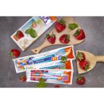 Sacs de conglation avec clips 1 l 18 x 25 cm 25 pices