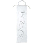 Sac de conservation pour baguette de pain en coton fackelmann nature