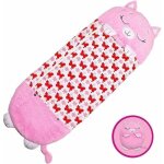 Sac de couchage 2 en 1 pour enfant avec oreiller, doux, confortable, facile � transporter, sac de couchage ...