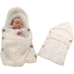 Sac de couchage tricot� pour poussette, doublure polaire, nouveau - n�