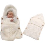 Sac de couchage tricot� pour poussette, doublure polaire, nouveau - n�