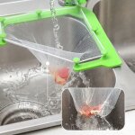 Sac de cr�pine d'�vier, filtre pour �vier de cuisine avec 100 pcs filet jetable, triangle tri - holder ...
