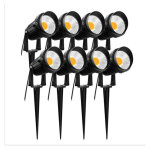 clairage extrieur  piquer cob 3w ip65 tanche orientable projecteur spot led lampe de jardin clairage ...