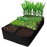 Sacs de culture pour lits de l�gumes, sacs de plantation en tissu non tiss�, sac de culture rectangulaire ...