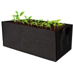 Sacs de culture rectangulaires avec poign�es en feutre respirant pour carottes, oignons, herbes, fleurs, ...