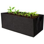 Sacs de culture rectangulaires avec poignées en feutre respirant pour carottes, oignons, herbes, fleurs, ... Sacs de culture rectangulaires avec poignées en feutre respirant pour carottes, oignons, herbes, fleurs, ...