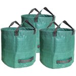 Sacs de d�chets jardin r�sistants en pp robuste sacs poubelle de jardin - lot de 3 x 500l - vert - 3 ...