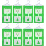 Sac d�shumidificateur armoire, sachets de 8 x 100g, sac d�shumidification suspendu anti - moisissure, ...