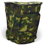 Sac � dos champignon vert camouflage avec panier gerla en osier pour la r�colte des ch�taignes