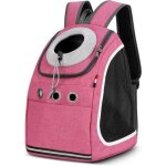 Sac � dos rose pour chien, portable, confortable et respirant, pour petits chiens, chiots, chats, animaux ...