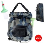 Sac de douche de camping portable 20l - sac de douche solaire chauffant pliable avec tuyau et pomme de ... Sac de douche de camping portable 20l - sac de douche solaire chauffant pliable avec tuyau et pomme de ...