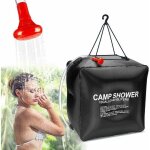 Sac de douche solaire 40l, douche de camping avec t�te de douche commutable, portable pour randonn�e